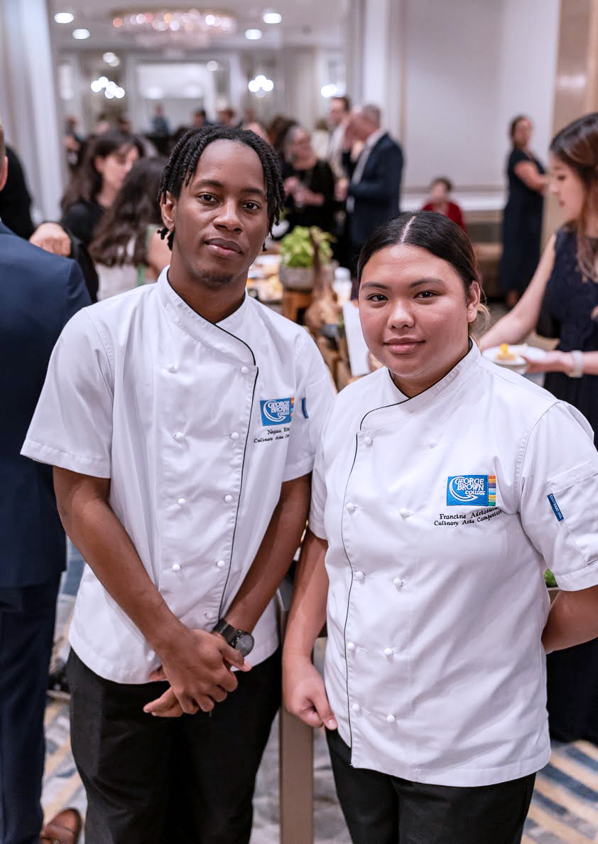 Negus King and Francine Adriosula photographed at the awards ceremony at the Fairmont Royal York