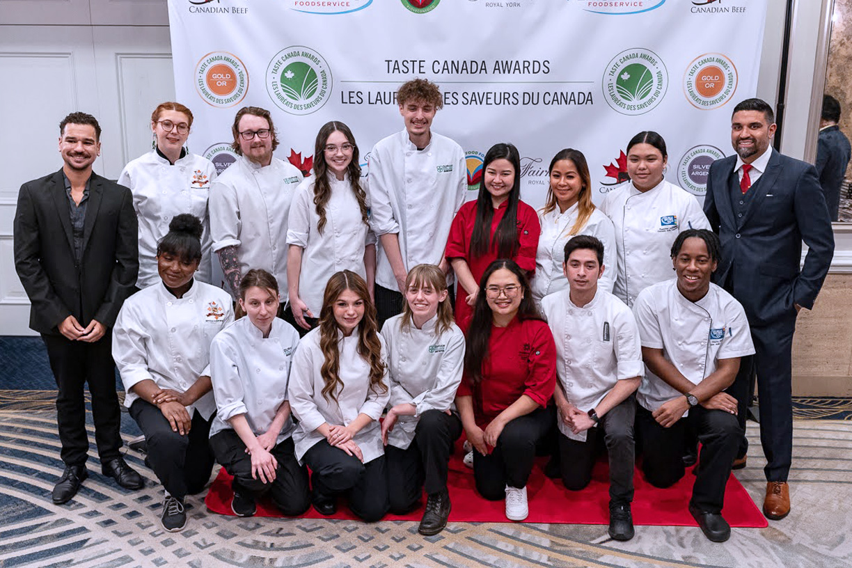 Cooks the Books competitor team photo at the Fairmont Royal York