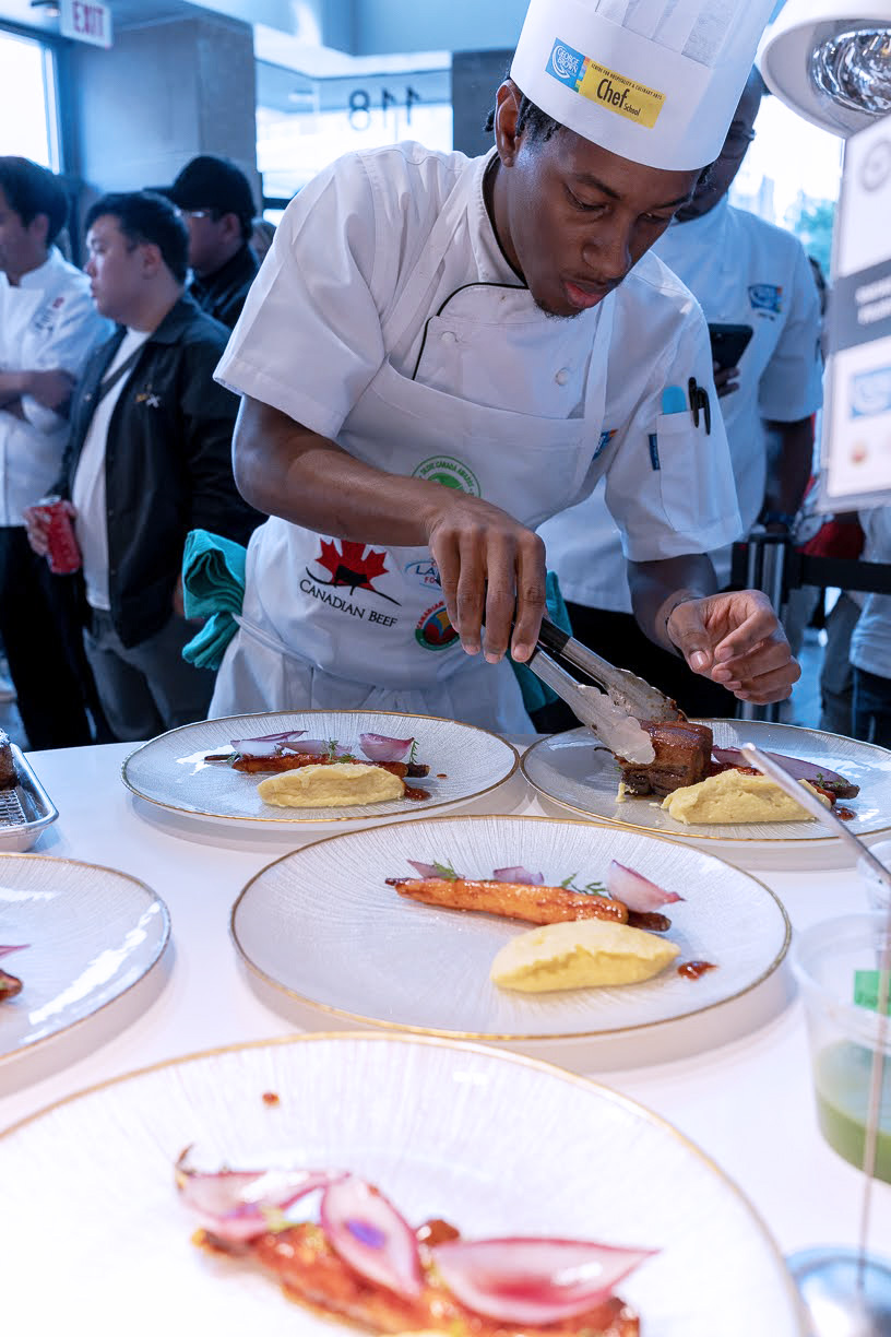 Negus King puts the finishing touches on their award winning dish