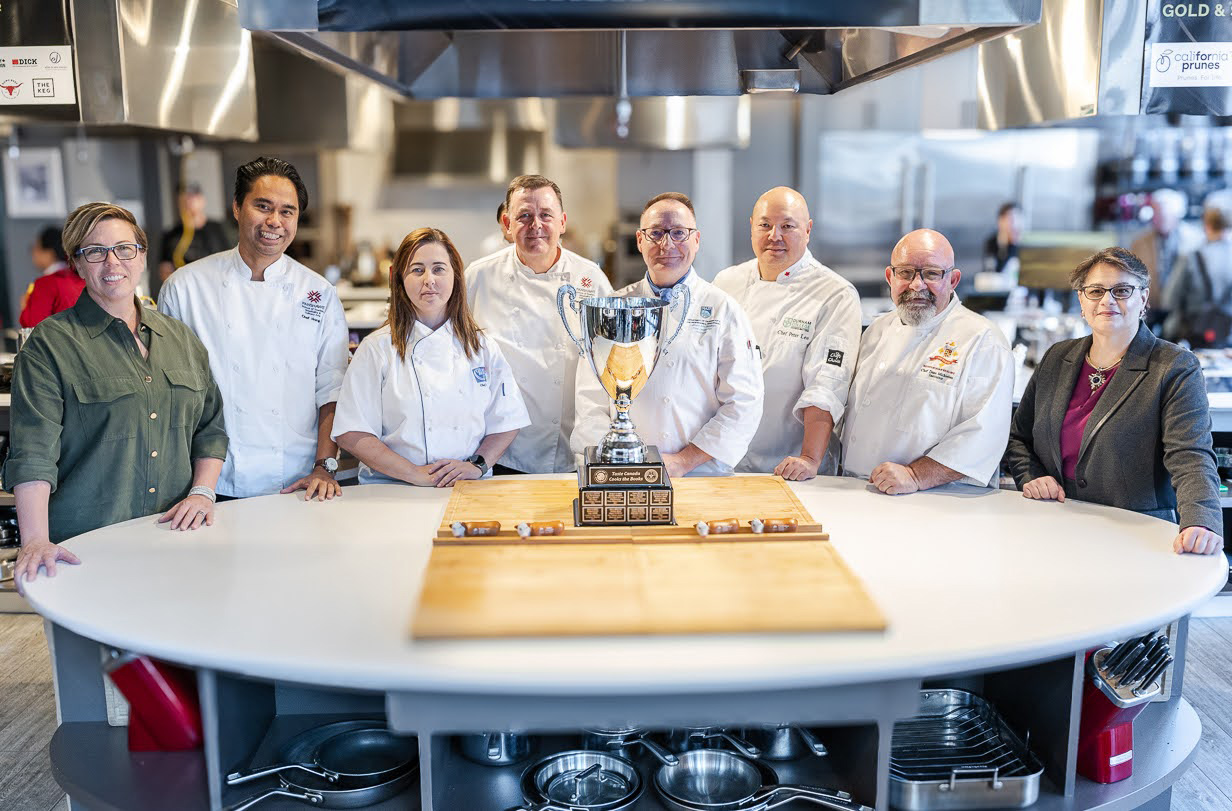 Faculty coaches and the Taste Canada team pose for a photo at Cirillo's Academy