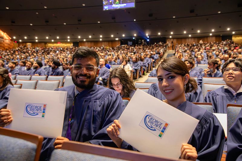 The Class of 2024 audience members at Convocation 2024, held at Meridian Hall in downtown Toronto.