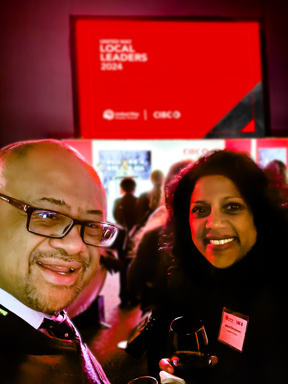 Michael Herrera and Janene Christiansen at the United Way Local Leaders reception 