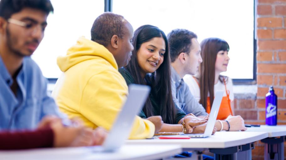 Students in a classroom