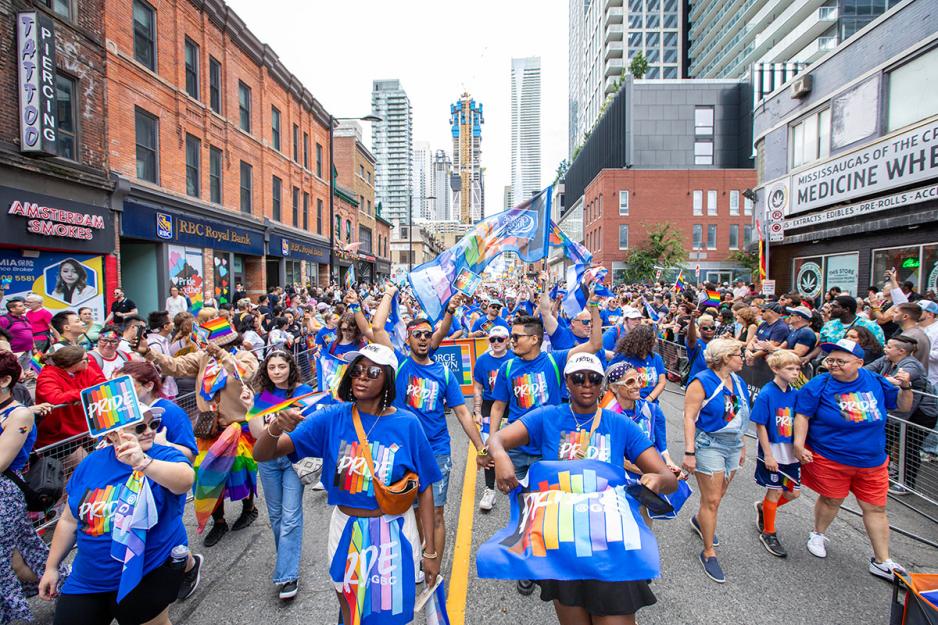 GBC contingent in the 2024 Toronto Pride Parade